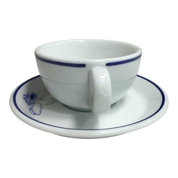 VNTG 1994 Starbucks Rosanna Imports Ceramic Espresso Cup & Saucer Cherub Design - Picture 4 of 15